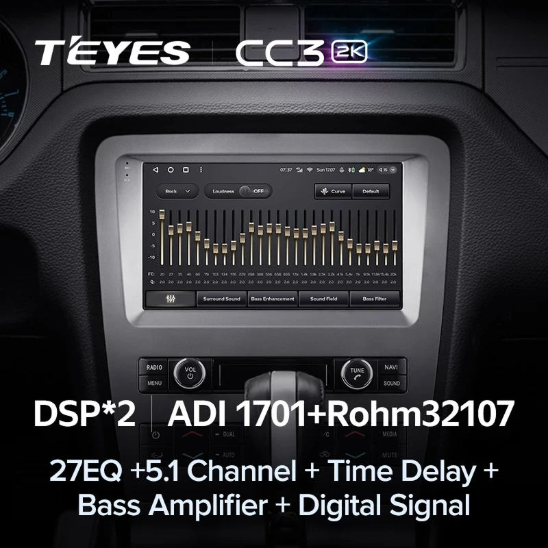 Штатная магнитола Teyes CC3 2K 4/32 Ford Mustang 5 S-197 (2009-2014) F2