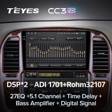 Штатная магнитола Teyes CC3 2K 4/32 Toyota Land Cruiser 100 (1998-2003) F3