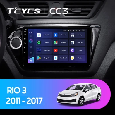 Штатная магнитола Teyes CC3 6/128 Kia Rio 3 (2011-2017)