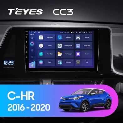 Штатная магнитола Teyes CC3 4/32 Toyota C-HR (2016-2020) F2 Правый руль