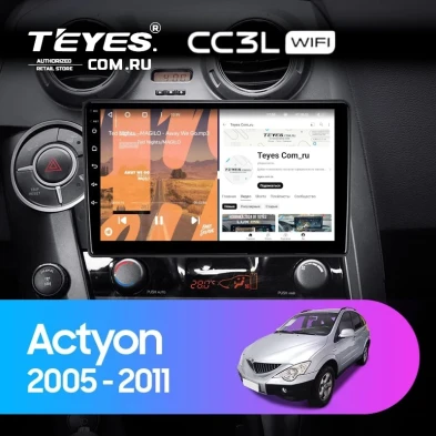 Штатная магнитола Teyes CC3L WiFi 2/32 SsangYong Actyon C100 (2005-2011)