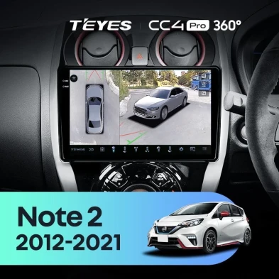 Штатная магнитола Teyes CC4 Pro 360 8/128 Nissan Note 2 E12 (2012-2021)