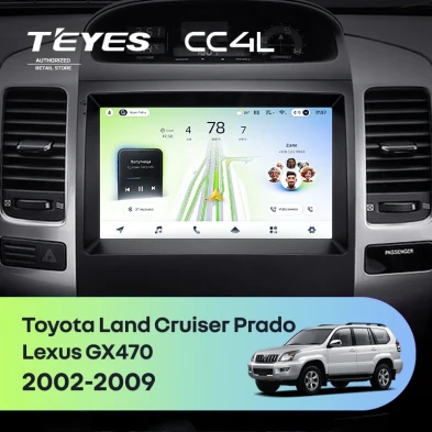 Штатная магнитола Teyes CC4L 6/64 Lexus GX470 (2002-2009) F2