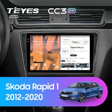 Штатная магнитола Teyes CC3 2K 6/128 Skoda Rapid 1 (2012-2020) F2
