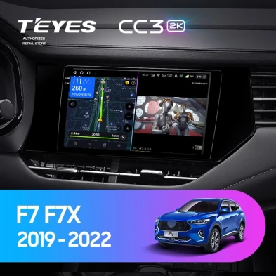 Штатная магнитола Teyes CC3 2K 6/128 Haval F7 F7X (2019-2022)