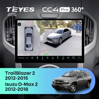 Штатная магнитола Teyes CC4 Pro 360 8/128 Isuzu D-Max 2 (2012-2018) (13")