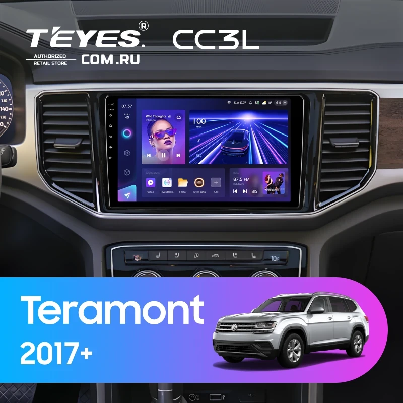 Штатная магнитола Teyes CC3L 4/32 Volkswagen Teramont 2017+