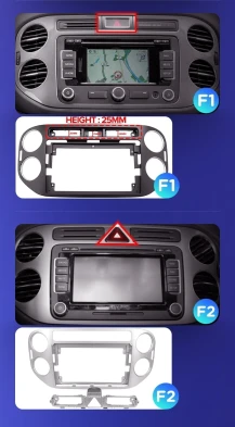 Штатная магнитола Teyes CC3L 4/32 Volkswagen Tiguan 1 NF (2006-2017) F1