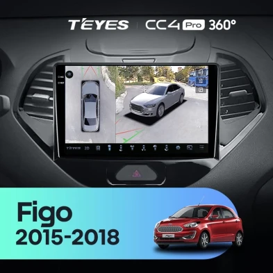 Штатная магнитола Teyes CC4 Pro 360 8/128 Ford Figo (2015-2018)