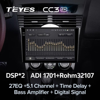 Штатная магнитола Teyes CC3 2K 4/64 Mazda RX-8 SE (2003-2008)
