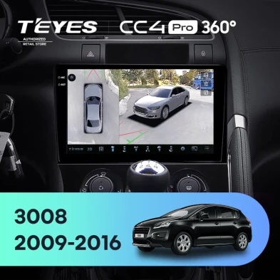Штатная магнитола Teyes CC4 Pro 360 8/128 Peugeot 3008 1 (2009-2016) F2