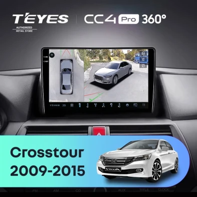 Штатная магнитола Teyes CC4 Pro 360 8/128 Honda Crosstour 1 TF (2009-2015)