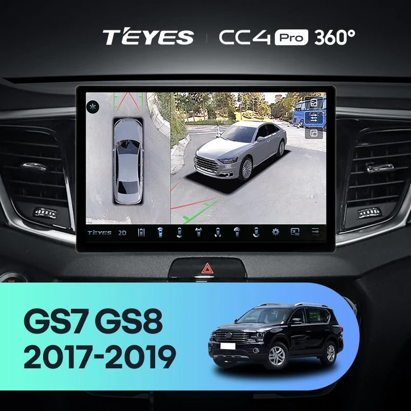 Штатная магнитола Teyes CC4 Pro 360 8/128 GAC GS7 GS8 (2017-2019) (11")