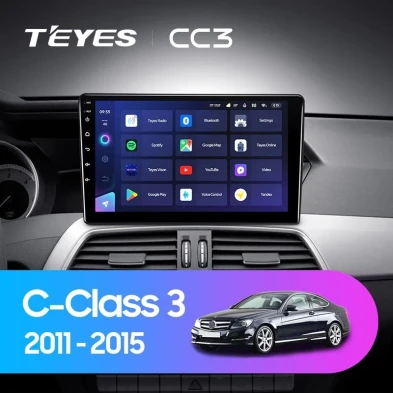 Штатная магнитола Teyes CC3 4/32 Mercedes-Benz C-Class W204 C204 S204 (2011-2015)