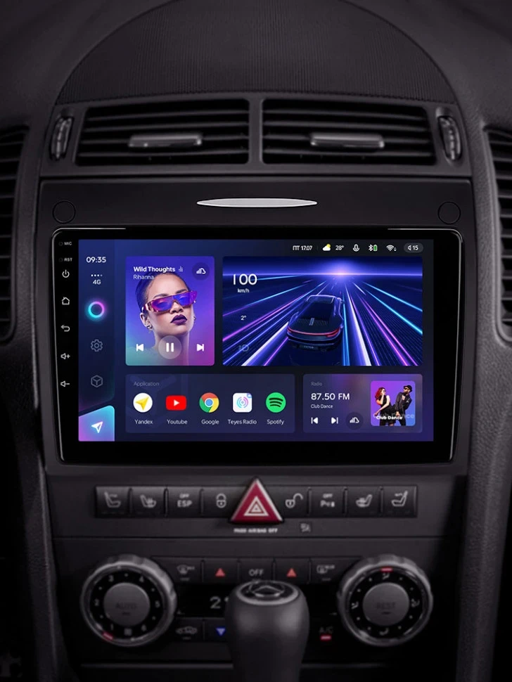 Штатная магнитола Teyes CC3 4/32 Mercedes-Benz SLK-Class R171 (2004-2011)