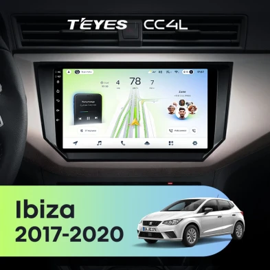 Штатная магнитола Teyes CC4L 6/64 Seat Ibiza (2017-2020)