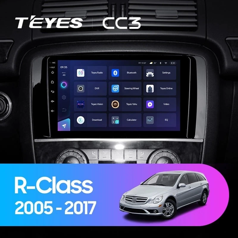 Штатная магнитола Teyes CC3 4/32 Mercedes-Benz R-Class W251 R280 R300 R320 (2005-2017) F2