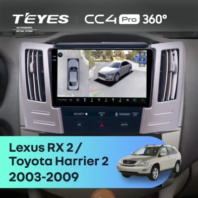 Штатная магнитола Teyes CC4 Pro 360 12/256 Lexus RX 2 (2003-2009) F2