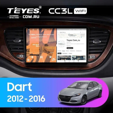 Штатная магнитола Teyes CC3L WiFi 2/32 Dodge Dart (2012-2016)