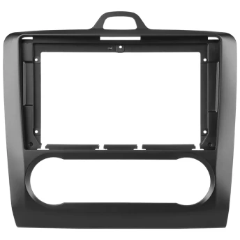 Переходная рамка Ford Focus 2 (2004-2011) (F2 - климат-контроль) (чёрная) (9")