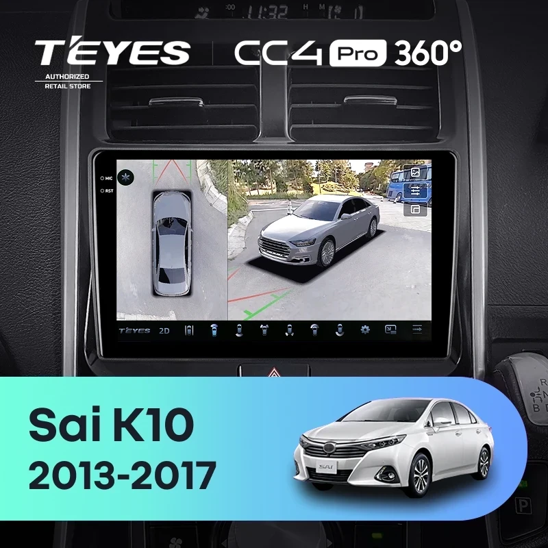 Штатная магнитола Teyes CC4 Pro 360 12/256 Toyota Sai K10 (2013-2017)