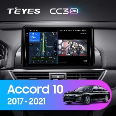 Штатная магнитола Teyes CC3 2K 4/32 Honda Accord 10 CV (2017-2021) Тип-A