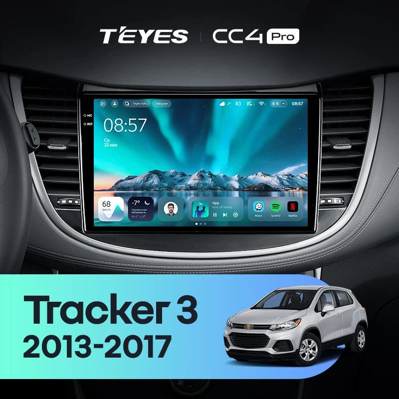 Штатная магнитола Teyes CC4 Pro 12/256 Chevrolet Tracker 3 (2013-2017) F2