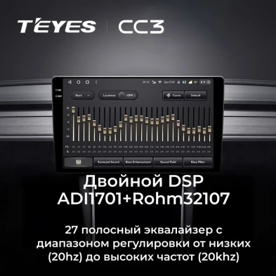 Штатная магнитола Teyes CC3 4/32 Mercedes-Benz SLK-Class 2 R171 (2004-2008) 7"
