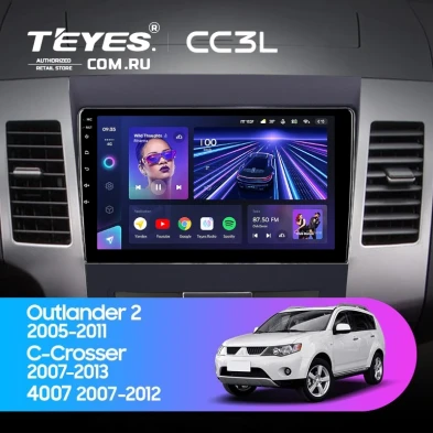 Штатная магнитола Teyes CC3L 4/64 Peugeot 4007 (2007-2012) Декор Тип-A