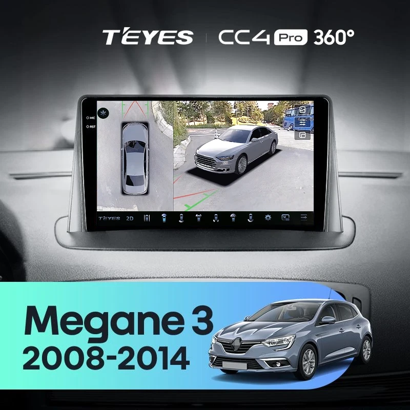 Штатная магнитола Teyes CC4 Pro 360 8/128 Renault Megane 3 (2008-2014)