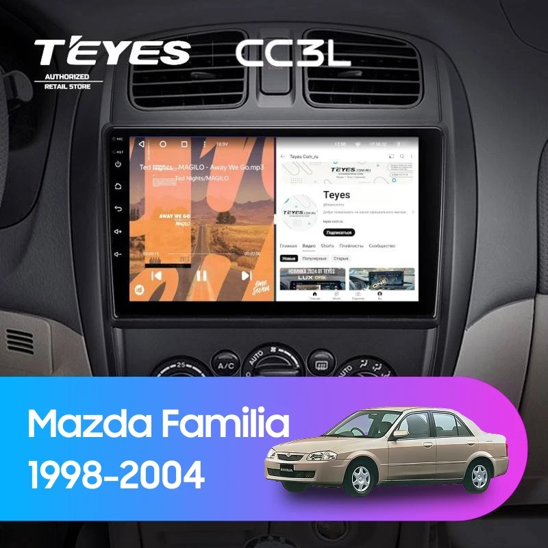 Штатная магнитола Teyes CC3L 4/32 Mazda Familia (BJ) (1998-2004)