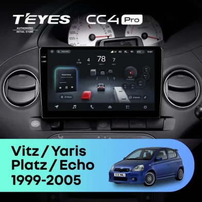 Штатная магнитола Teyes CC4 Pro 8/128 Toyota Platz (1999-2005) F2