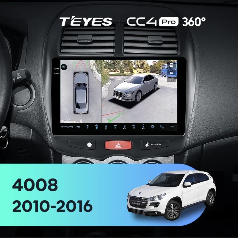 Штатная магнитола Teyes CC4 Pro 360 8/128 Peugeot 4008 (2010-2016) Тип-B