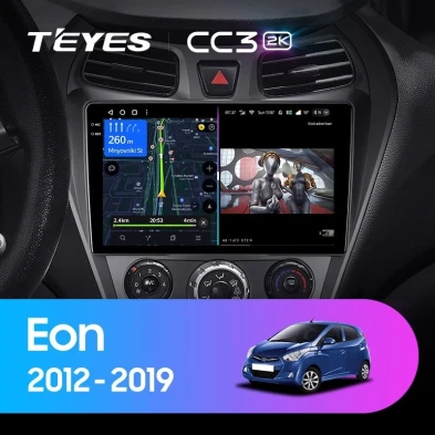 Штатная магнитола Teyes CC3 2K 4/64 Hyundai Eon (2012-2019)
