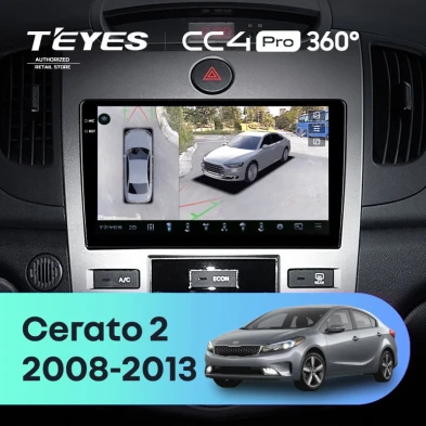 Штатная магнитола Teyes CC4 Pro 360 12/256 Kia Cerato 2 TD (2008-2013) F1