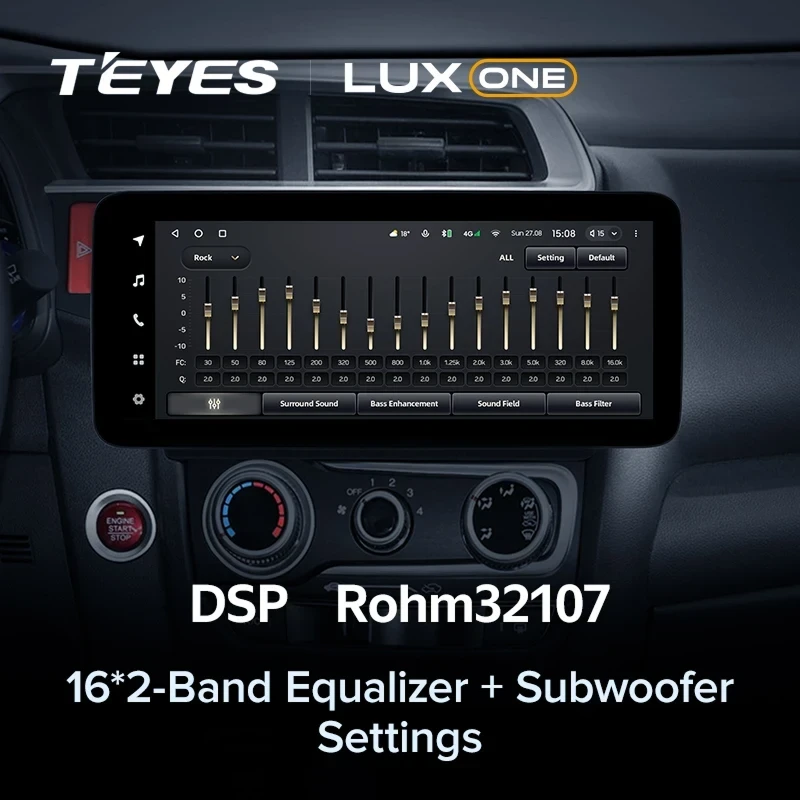 Штатная магнитола Teyes LUX ONE 6/128 Honda Fit 3 GP GK (2013-2020)