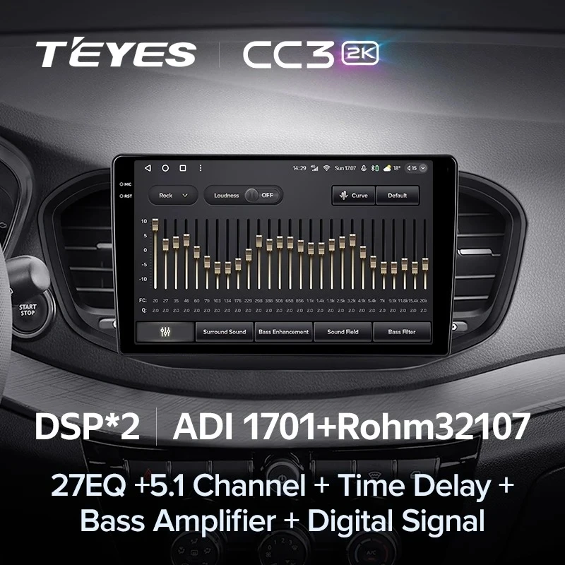 Штатная магнитола Teyes CC3 2K 360 6/128 Lada Vesta (2023-2026) F2 Тип-B