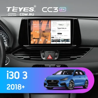 Штатная магнитола Teyes CC3 2K 360 6/128 Hyundai i30 3 (2018-2026)
