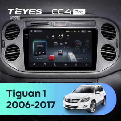 Штатная магнитола Teyes CC4 Pro 12/256 Volkswagen Tiguan 1 NF (2006-2017) F2