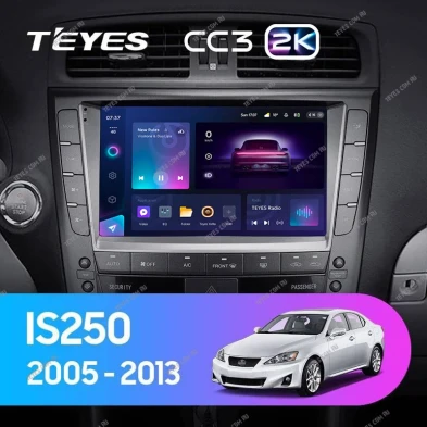 Штатная магнитола Teyes CC3 2K 4/64 Lexus IS250 XE20 (2005-2013) (Hm) Тип-A