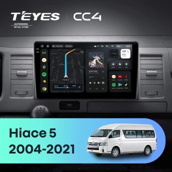 Штатная магнитола Teyes CC4 6/64 Toyota Hiace XH10 H200 (2004-2021)