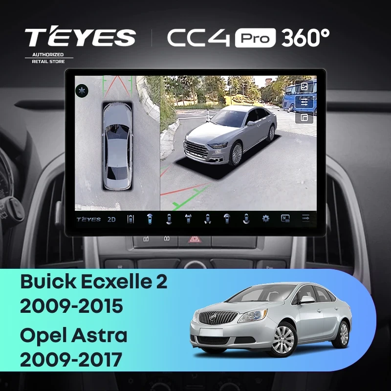 Штатная магнитола Teyes CC4 Pro 360 8/128 Opel Astra J (2009-2017) (13")