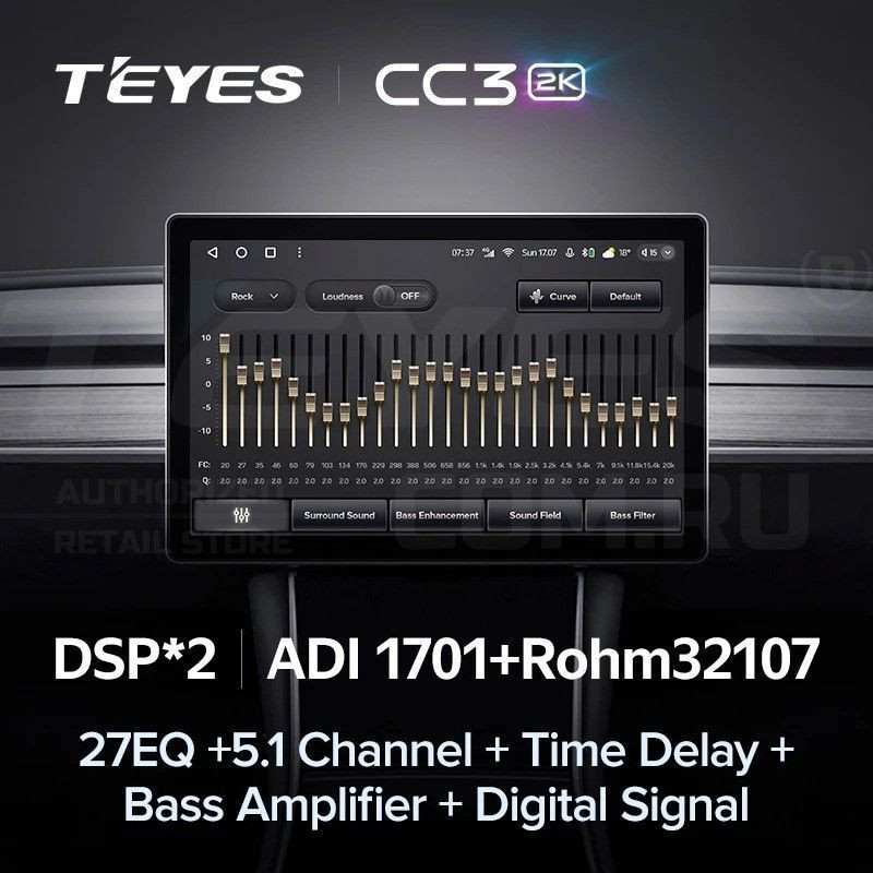 Штатная магнитола Teyes CC3 2K 4/32 Honda Fit 3 GP GK (2013-2020) Тип-A (11")