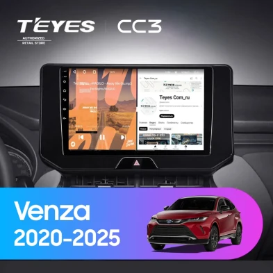 Штатная магнитола Teyes CC3 4/32 Toyota Venza (2020-2026)