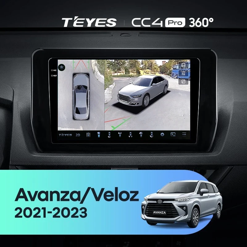 Штатная магнитола Teyes CC4 Pro 360 8/128 Toyota Avanza Veloz (2021-2023)