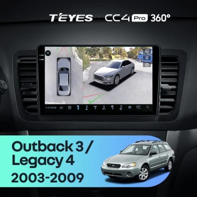 Штатная магнитола Teyes CC4 Pro 360 12/256 Subaru Outback 3 (2003-2009)