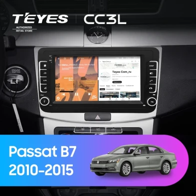 Штатная магнитола Teyes CC3L 4/32 Volkswagen Passat B7 (2010-2015) (с кнопками) 7"