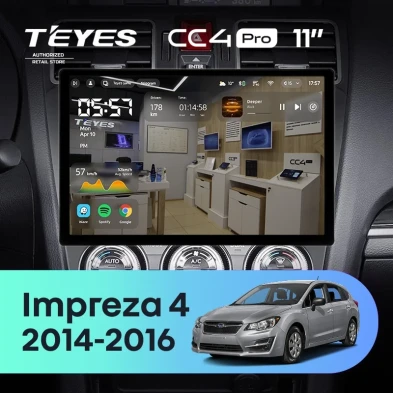 Штатная магнитола Teyes CC4 Pro 12/256 Subaru Impreza 4 (2014-2016) (11")