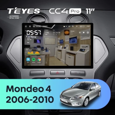 Штатная магнитола Teyes CC4 Pro 8/128 Ford Mondeo 4 (2006-2010) (11")