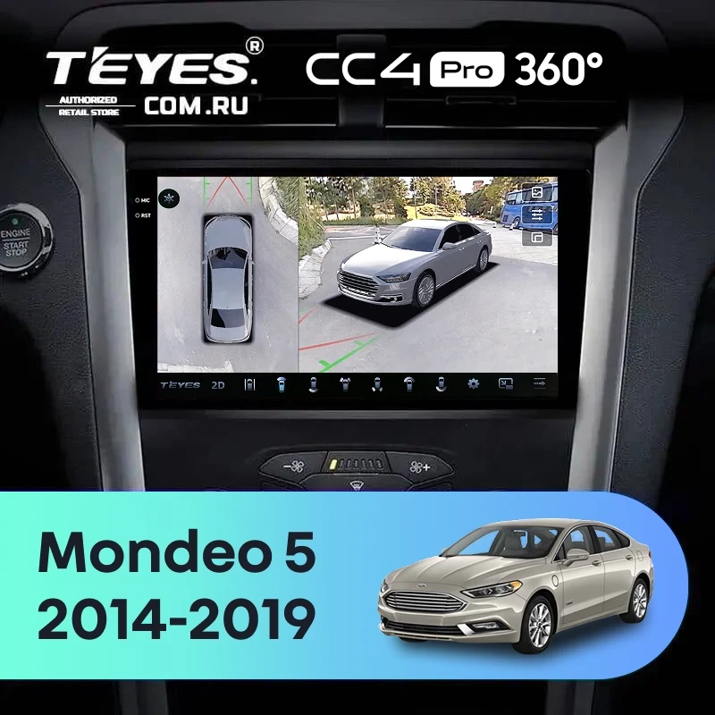 Штатная магнитола Teyes CC4 Pro 360 8/128 Ford Mondeo 5 (2014-2019)